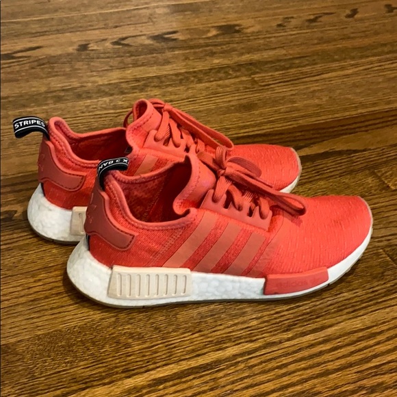 adidas gazelle silver green womens The Women's NMD Racer Primeknit in White and Trace Scarlet  TiltedSole.com